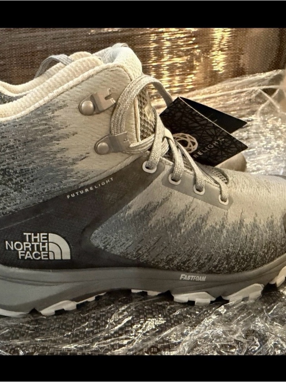 The North Face Grey and Light Grey Hiking Boots size 7.5 NEW WITH TAGS